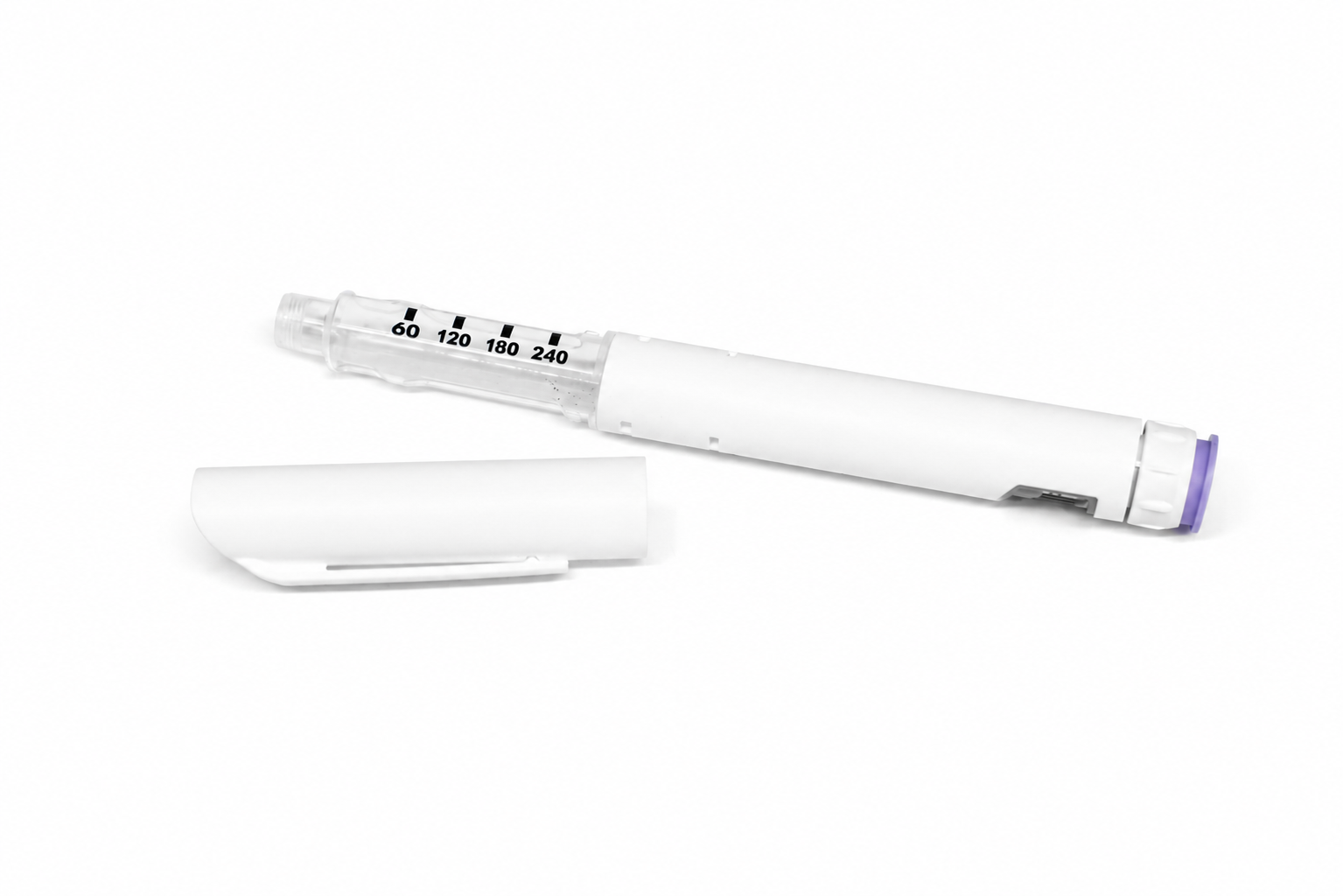 Empty Disposable Peptide Pens - Purple Tip (60IU/3ml)